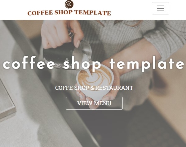 Coffee Shop Website Template